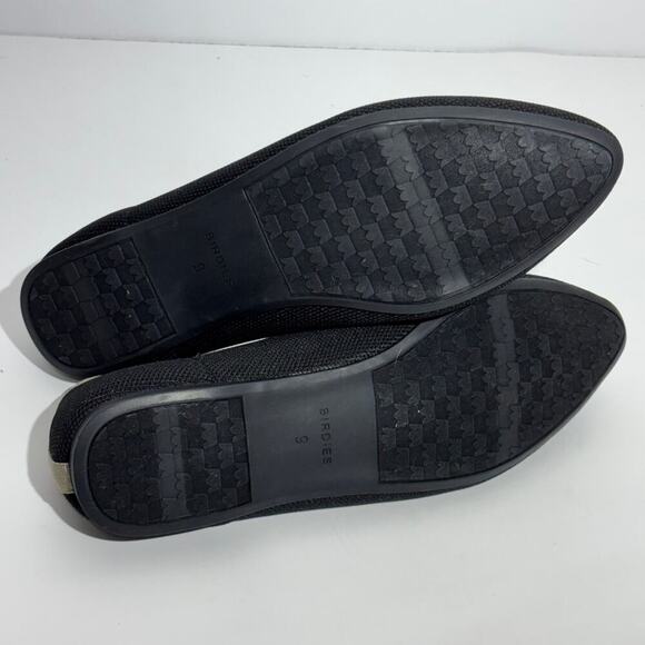 Birdies Black Bird Knit Pointed Toe Flat Loafer Size 9 - Picture 6 of 8